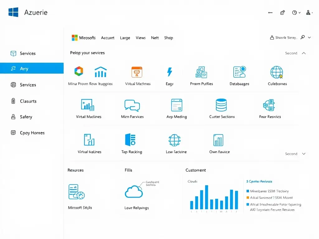 A professional image depicting the Azure cloud platform interface, emphasizing its robust features and seamless integration with Microsoft services for VoIP.